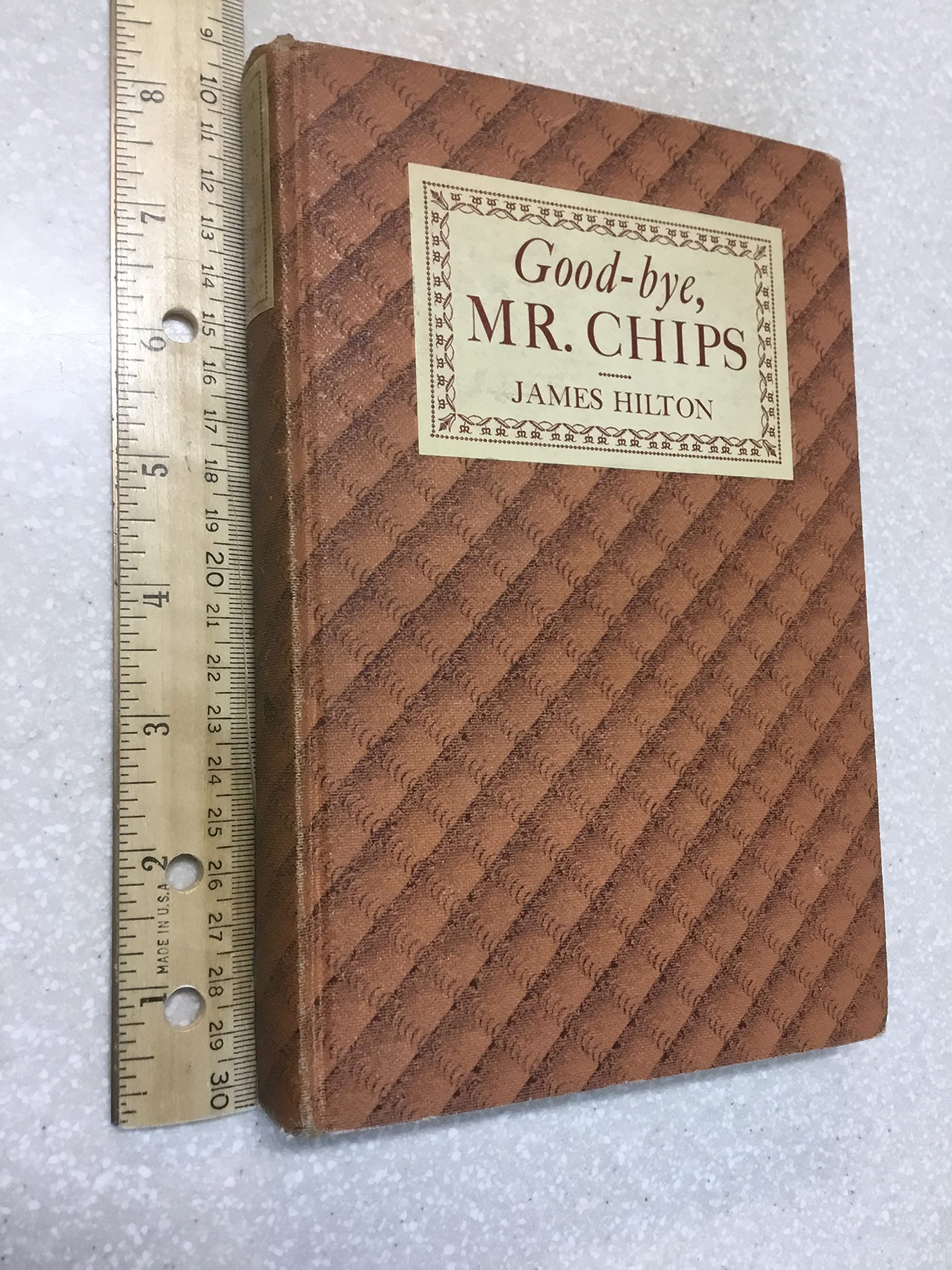 1934 GOODBYE MR. CHIPS MOVIE BASIS WITH DUST JACKET JAMES HILTON