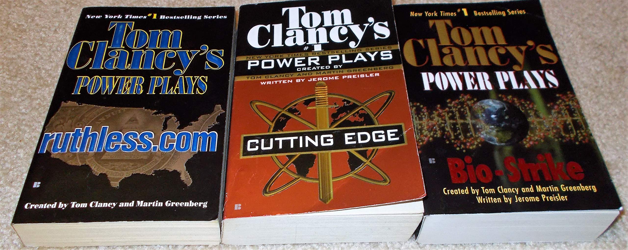 3 Tom Clancy's Power Plays: Bio-Strike; Cutting Edge; Ruthless.com