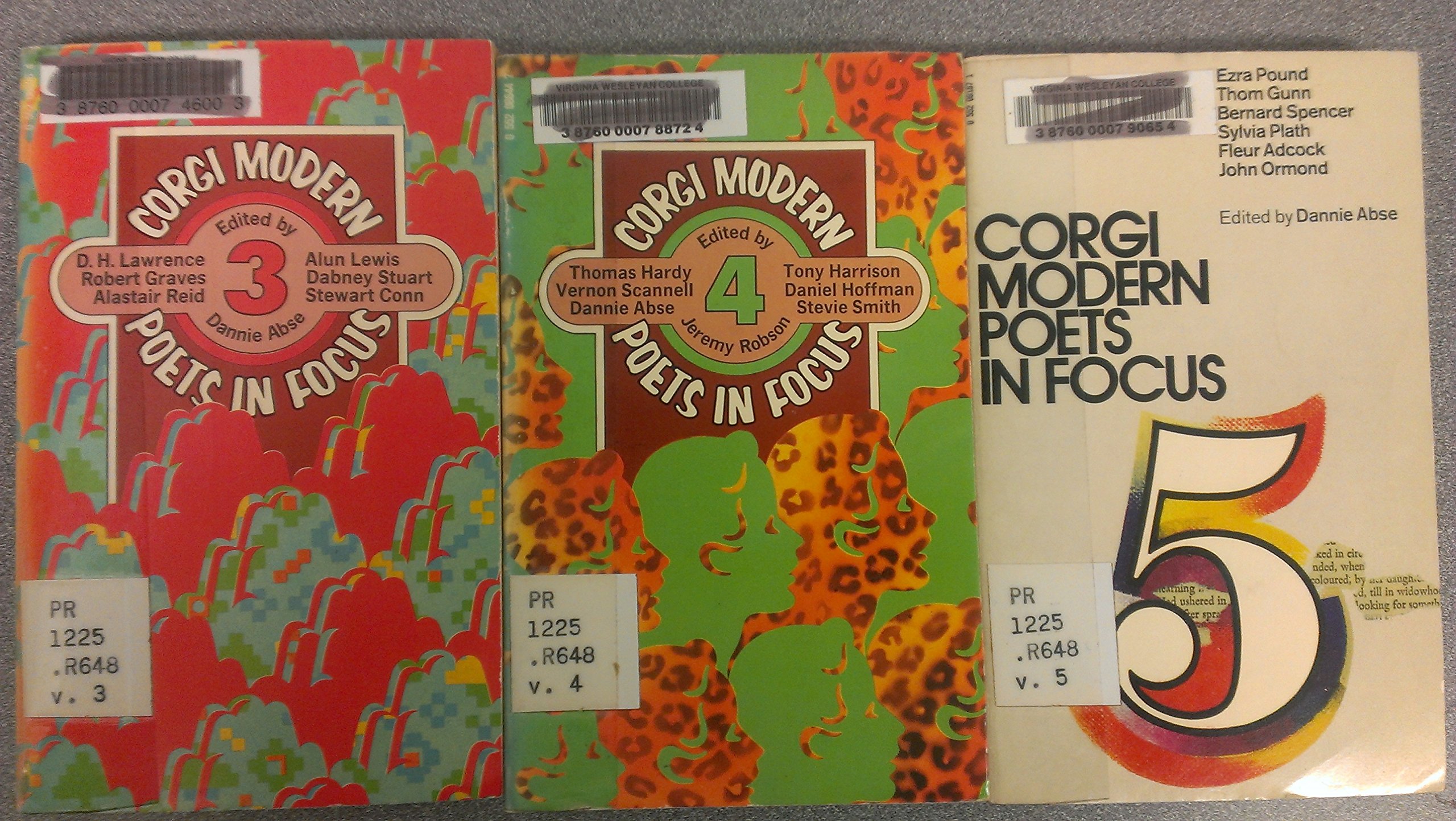 3 Volumes of Corgi Modern Poets in Focus: Vol. 3, Vol. 4, & Vol. 5