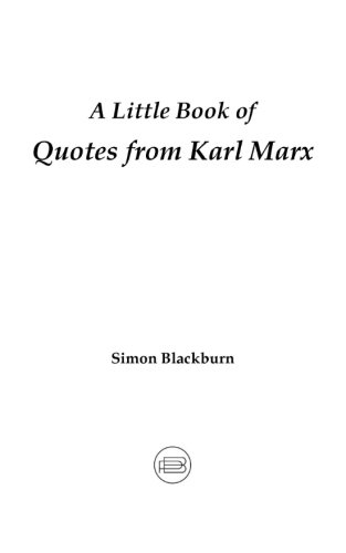 A Little Book of Quotes from Karl Marx
