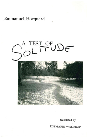 A Test of Solitude