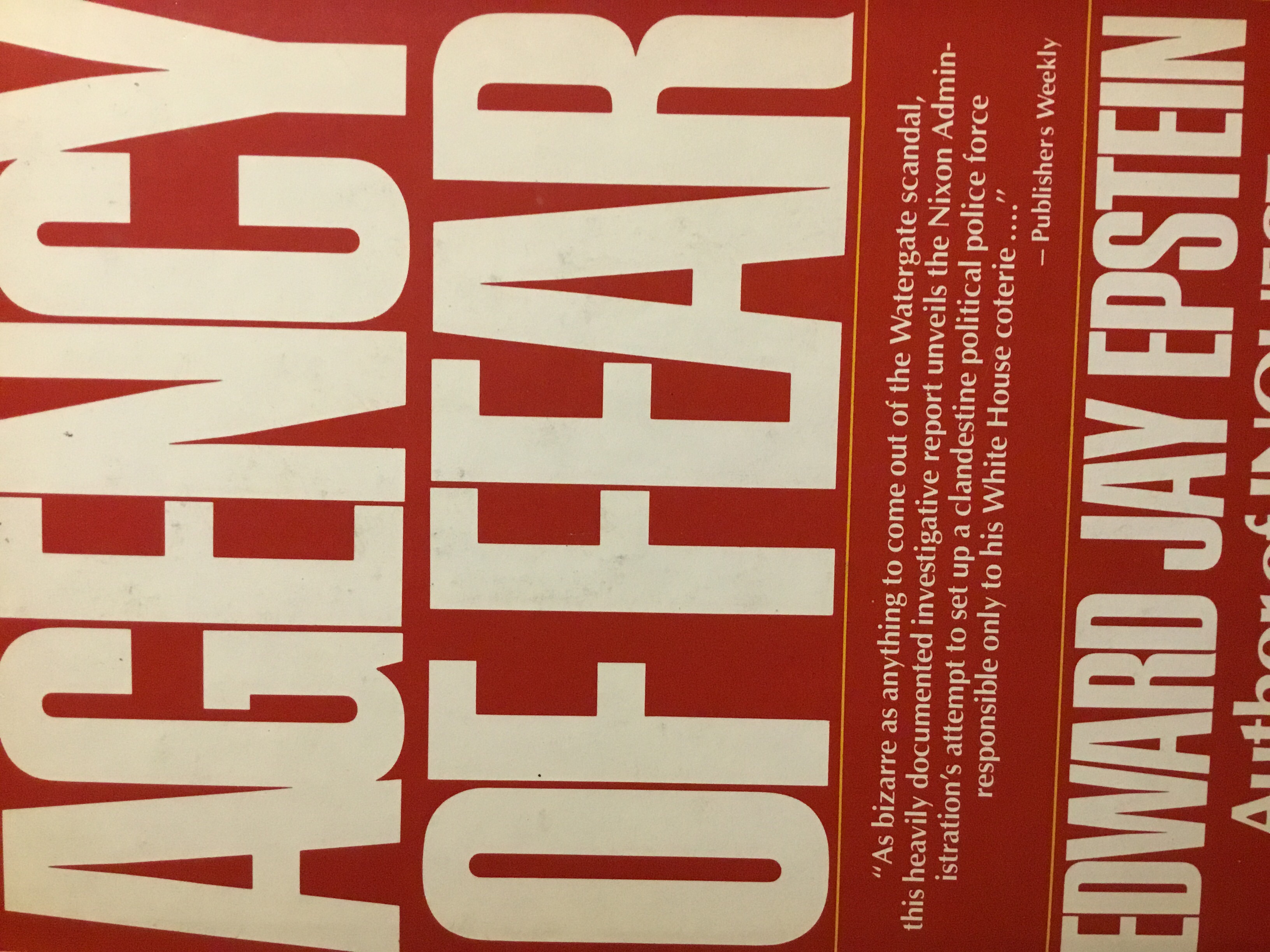 Agency of Fear: Opiates and Political Power in America