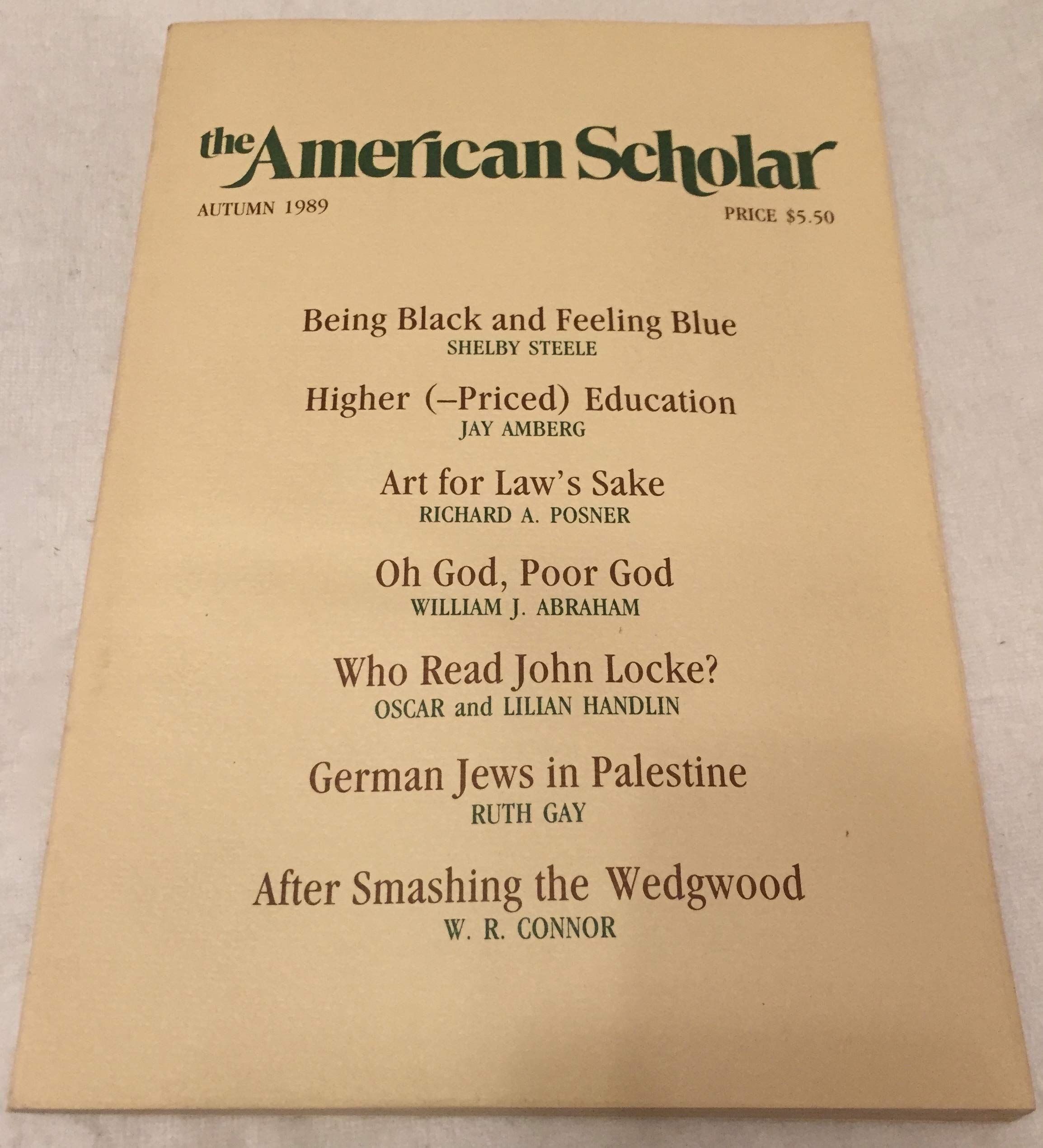 American Scholar: Autumn 1990 Vol 59No 4