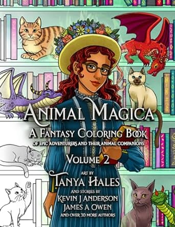 Animal Magica: A Fantasy Coloring Book of Epic Adventurers and Their Animal Companions, Volume 2