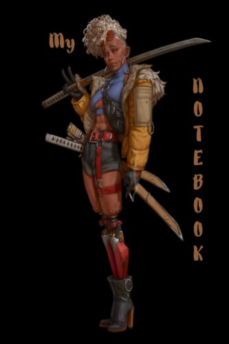 Anime Notebook: Anime Girl: A handy and practical, original ruled journal/diary for men, women, boys, girls. College Ruled 100 Pages - Medium comfortable size 6 x 9.