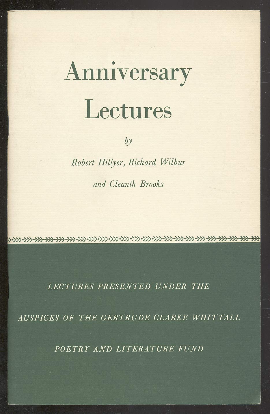 Anniversary Lectures