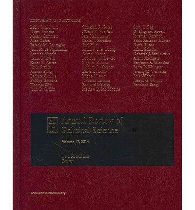 Annual Review of Political Science 2014