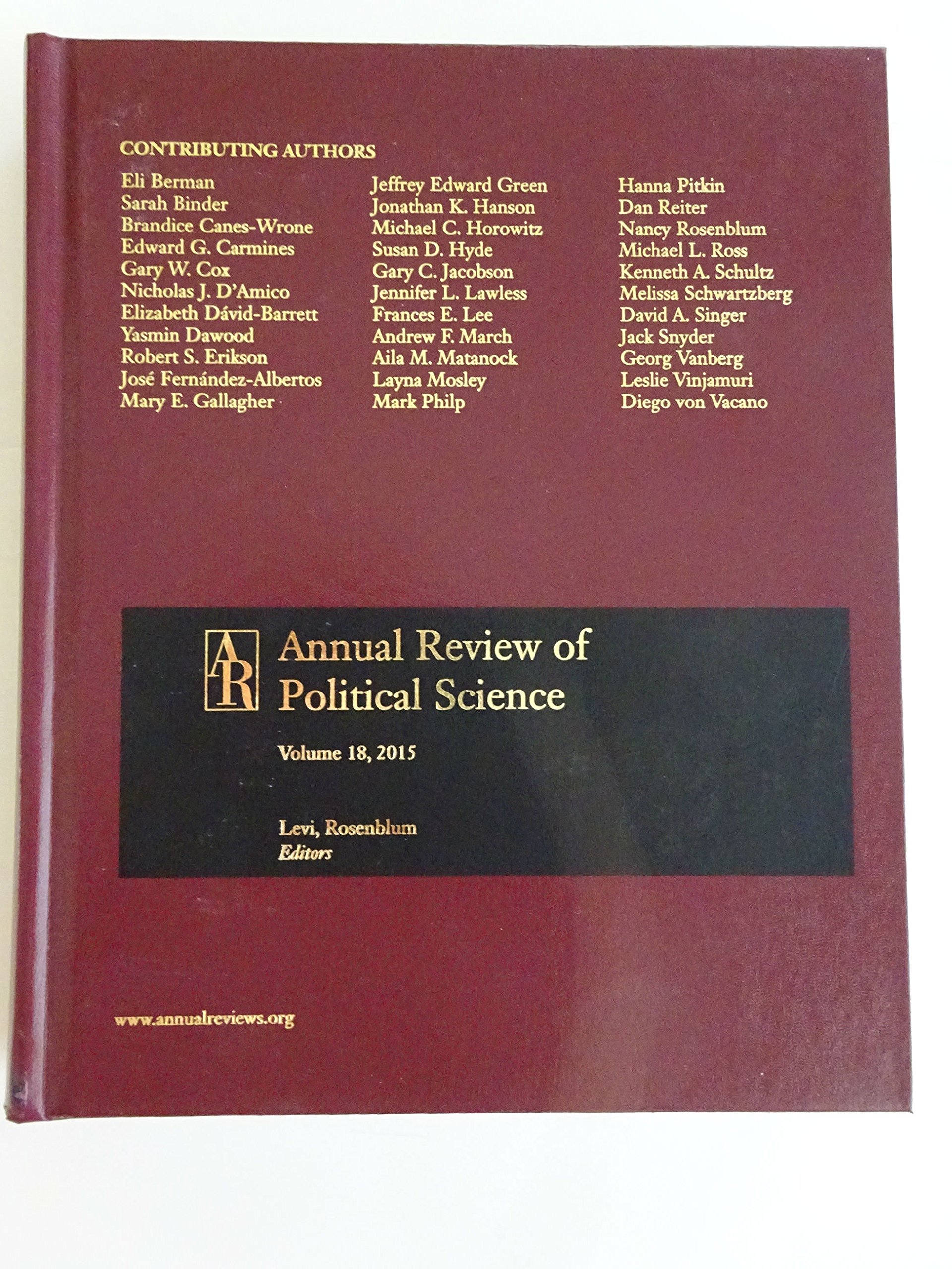 Annual Review of Political Science 2015