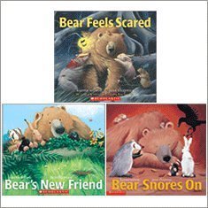 Bear 3 Book Collection: Bear Feels Scared, Bear Snores On, Bear's New Friend