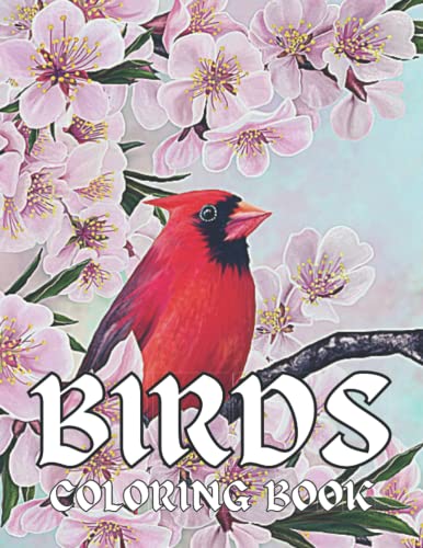 Birds Coloring Book: This is Coloring Book with Beautiful Songbirds-Hummingbirds-Owl-Eagle and more For Stress Relief for Adults & kids also.