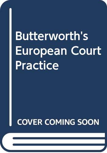 Butterworth's European Court Practice