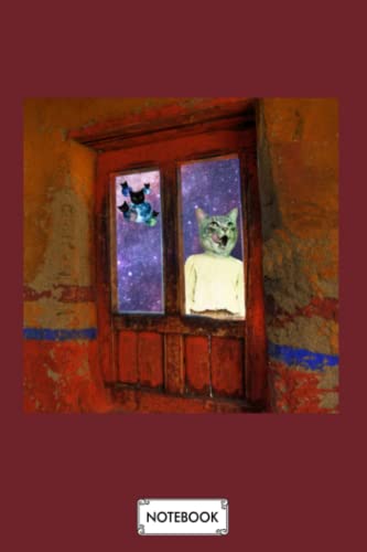 Cat Universe B47810 Notebook: Diary, Matte Finish Cover, Planner, Lined College Ruled Paper, 6x9 120 Pages, Journal