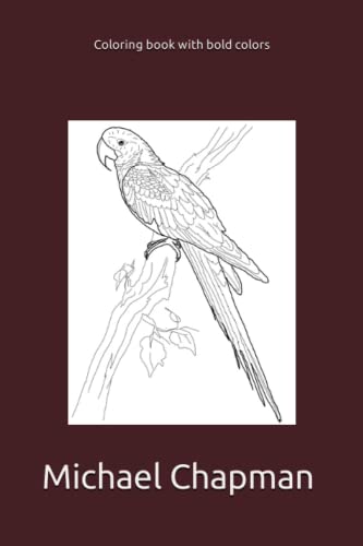 Coloring book with bold colors