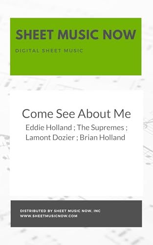 Come See About Me Sheet Music