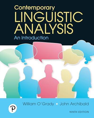 Contemporary Linguistic Analysis: An Introduction