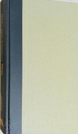 Critical Essays on Thoreau's Walden