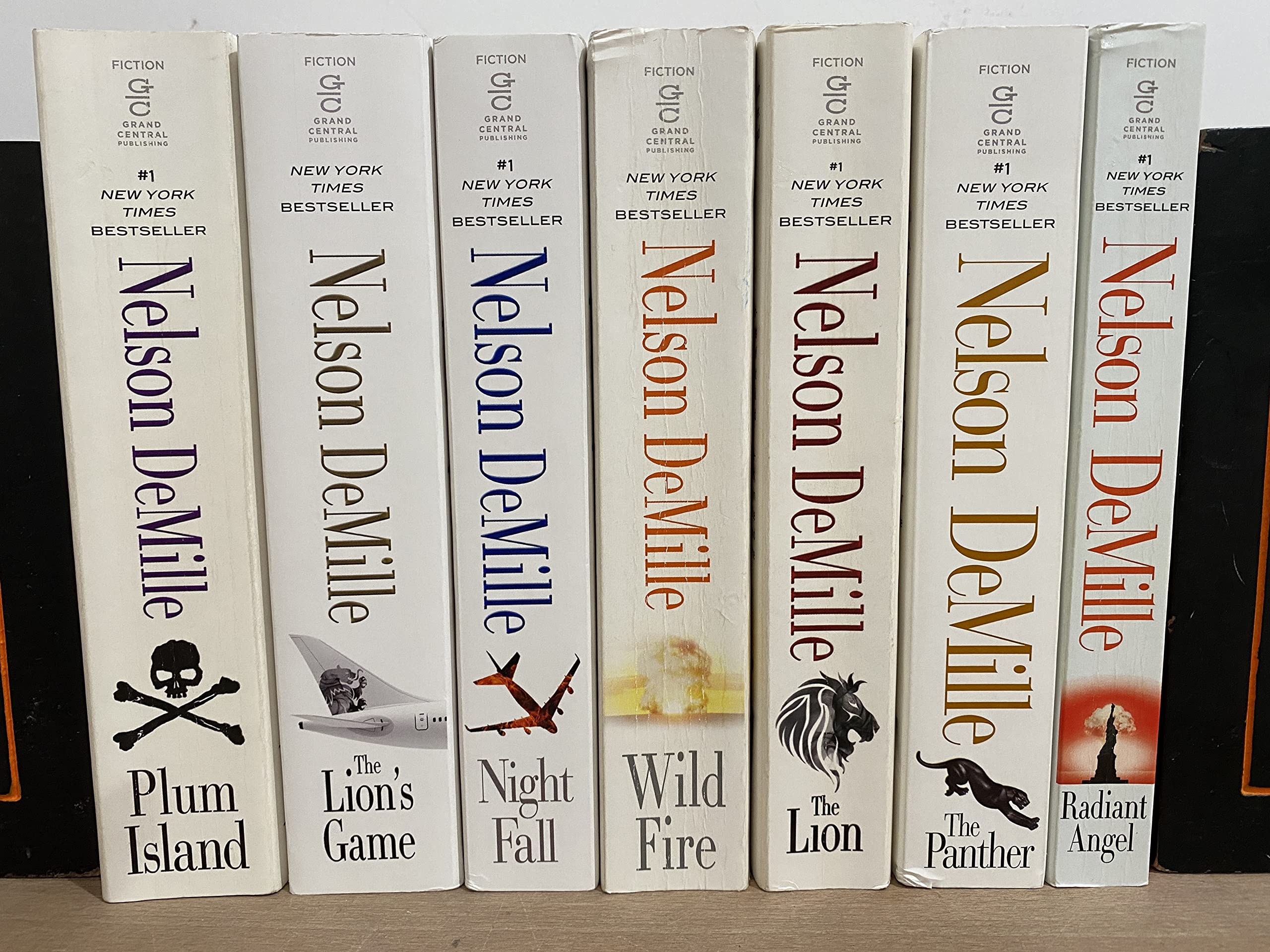 DeMille's 7-book JOHN COREY Series -- Plum Island / Lion's Game / Night Fall / Wild Fire / The Lion / Panther / Radiant Angel
