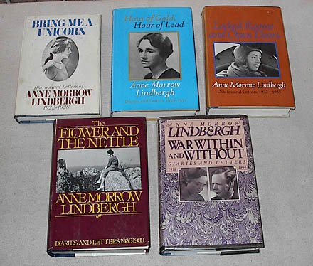 Diaries and Letters of Anne Morrow Lindbergh set: Bring Me a Unicorn; Hour of Gold, Hour of Lead; Locked Rooms and Open Doors; The Flower and the Nettle; War Within and Without