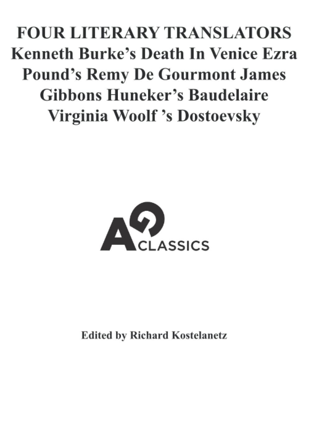 FOUR LITERARY TRANSLATORS