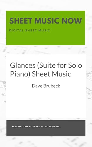 Glances (Suite for Solo Piano) Sheet Music