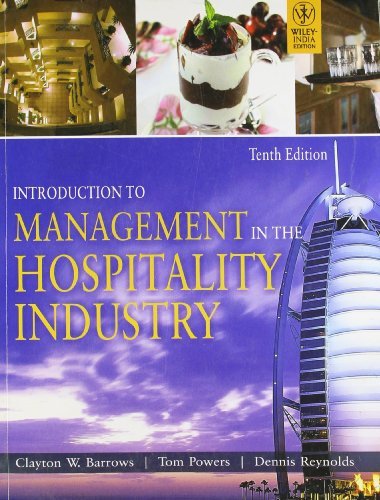Introduction to Management in the Hospitality Industry 10th Edition