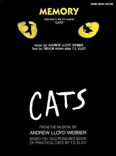 Memory from the Musical Cats - Piano Vocal and Guitar Score