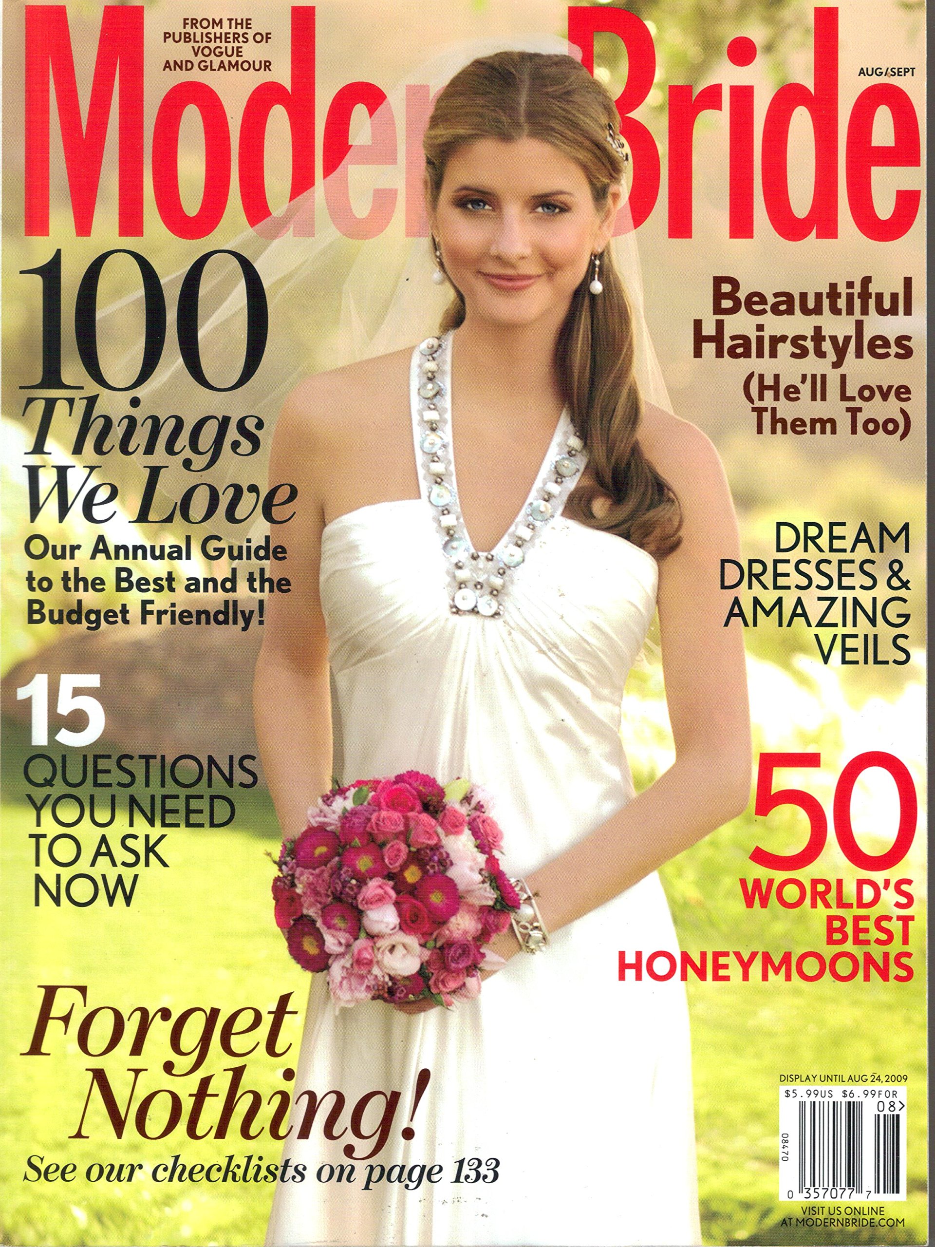Modern Bride August / September 2009: Dream Dresses and Amazing Veils;15 Questions You Need to Ask