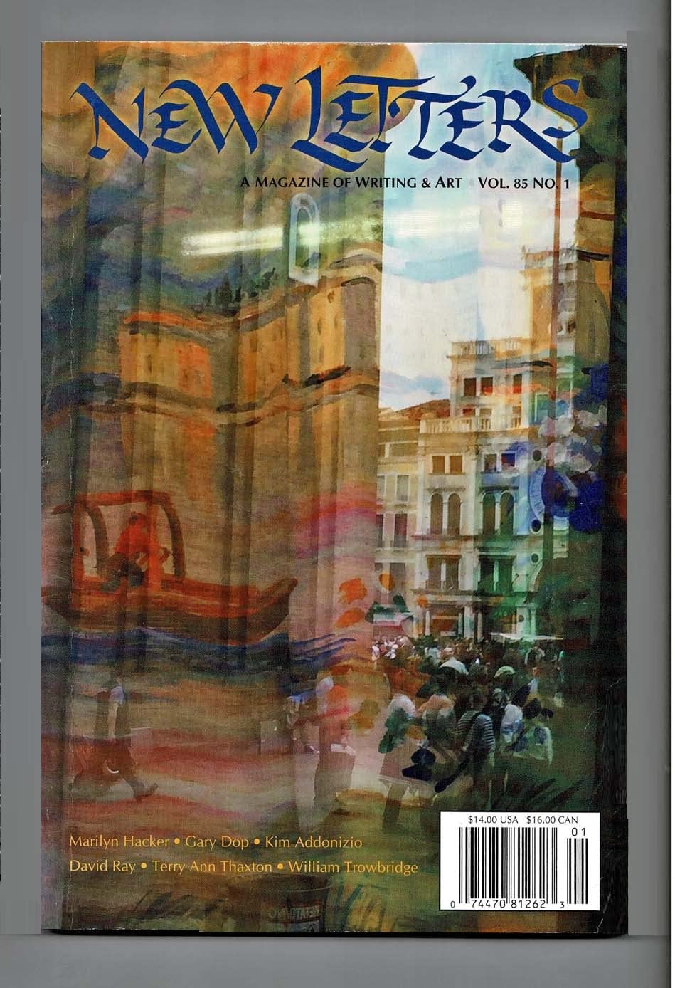New Letters (Magazine of Writing and Art) Volume 85, Number 1