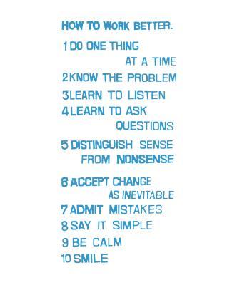 Peter Fischli David Weiss: How to Work Better