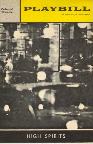 Playbill: Colonial Theatre - High Spirits