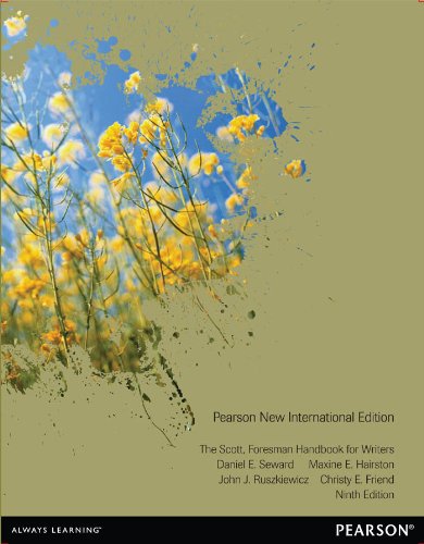Scott Foresman Handbook for Writers, The: Pearson New International Edition