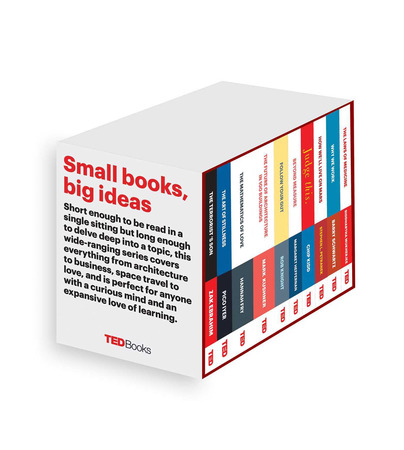 TED Books Box Set: The Completist: The Terrorist's Son, The Mathematics of Love, The Art of Stillness, The Future of Architecture, Beyond Measure, ... The Laws of Medicine, and Follow Your Gut