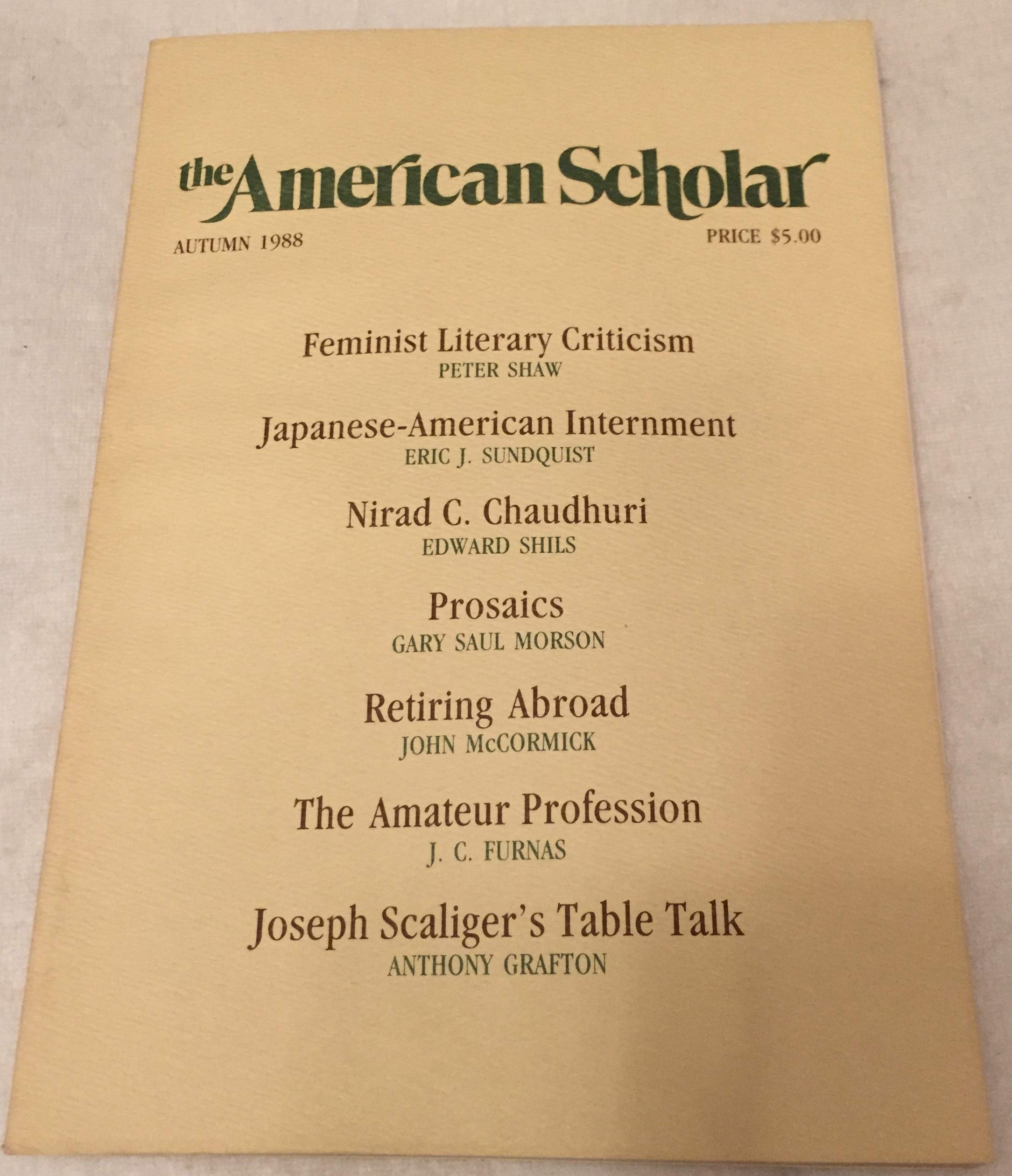 The American Scholar, Volume 57, Issue 4, Autumn 1988