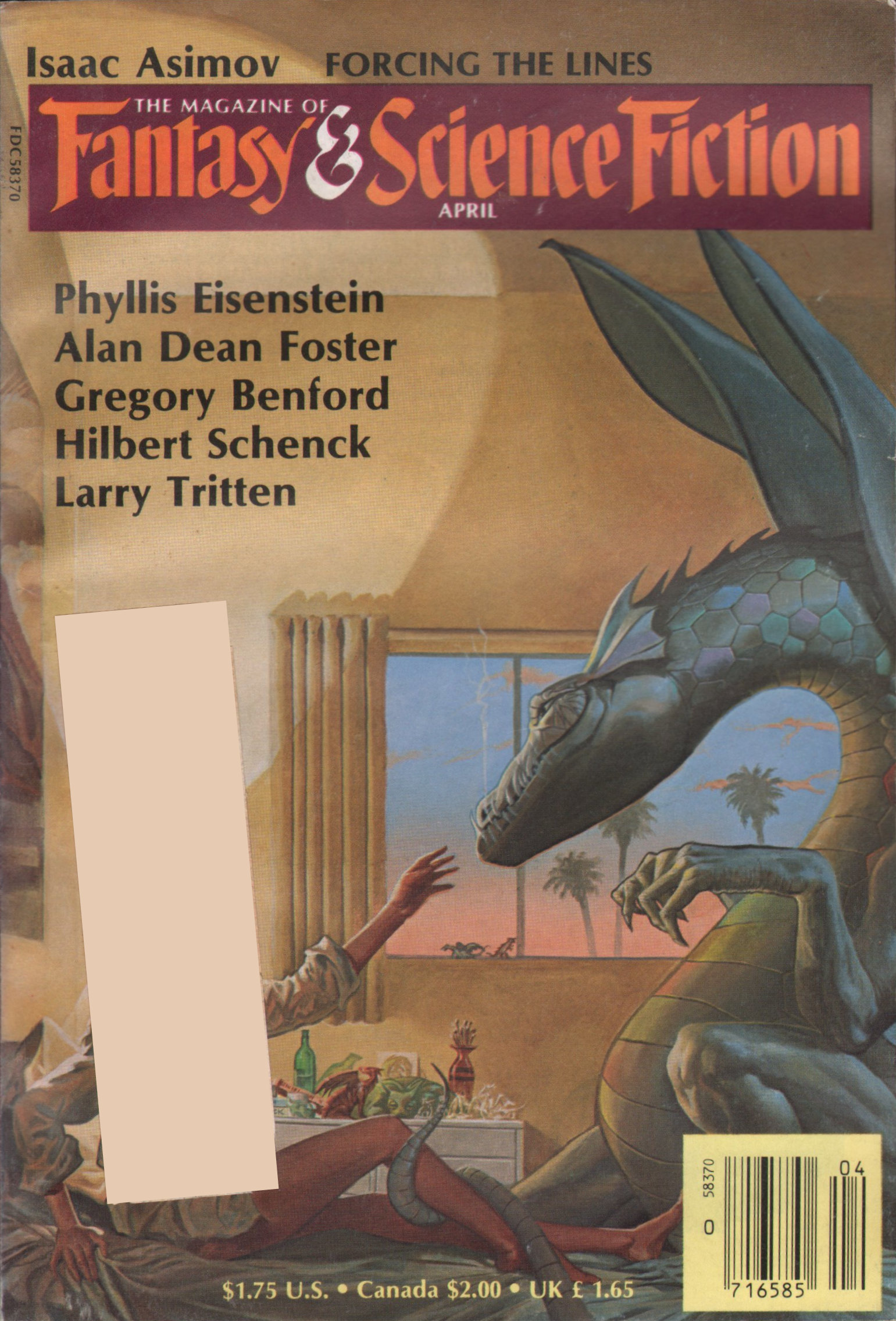 The Magazine of Fantasy & Science Fiction, April 1985