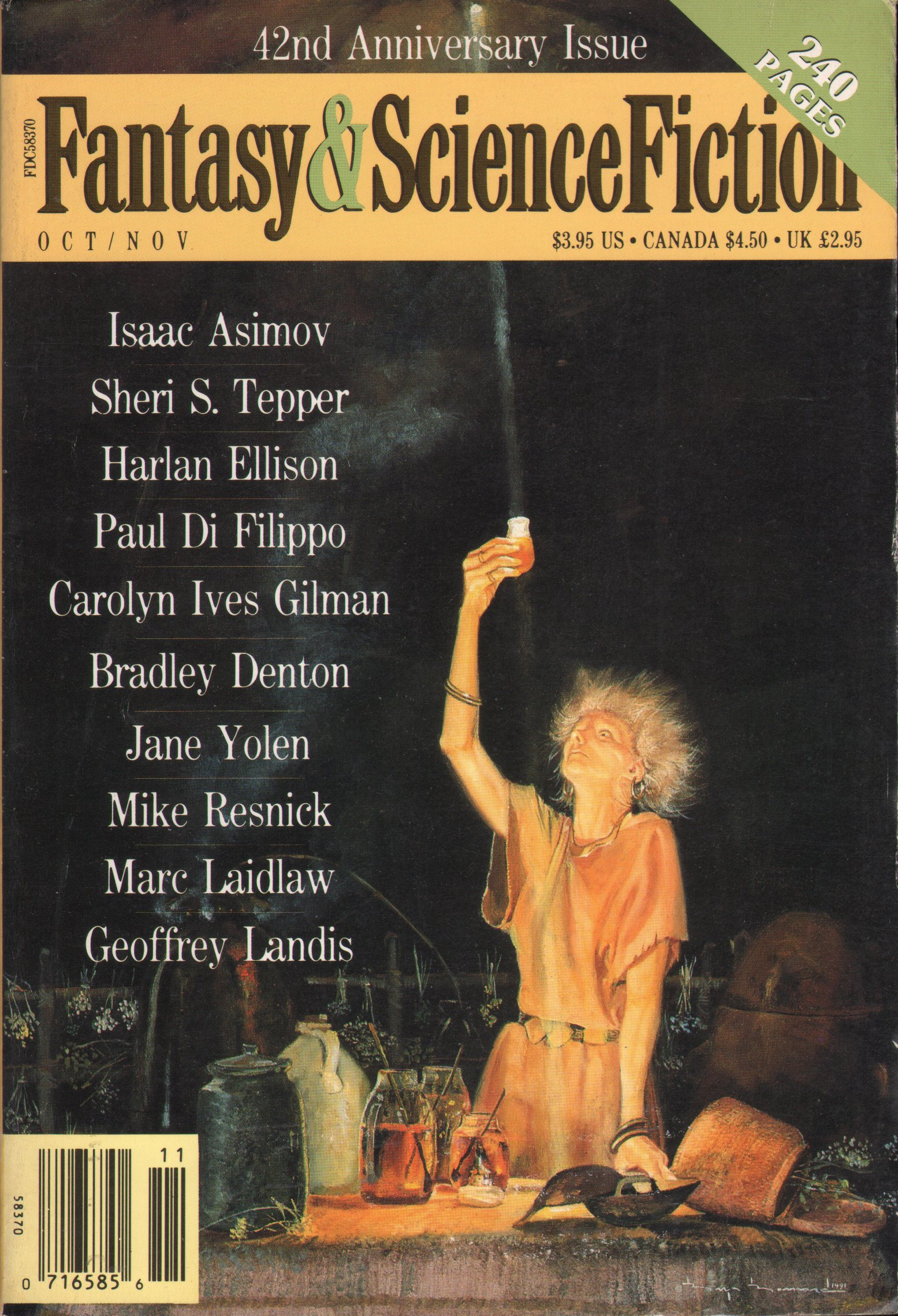 The Magazine of Fantasy & Science Fiction, October/November 1991