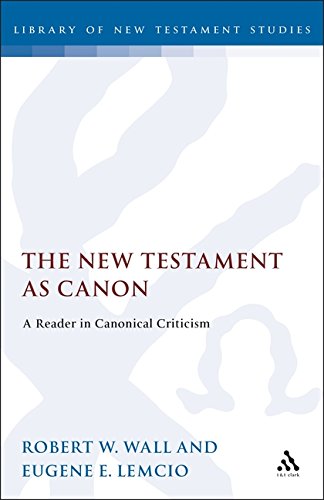 The New Testament As Canon: A Reader in Canorical Criticism