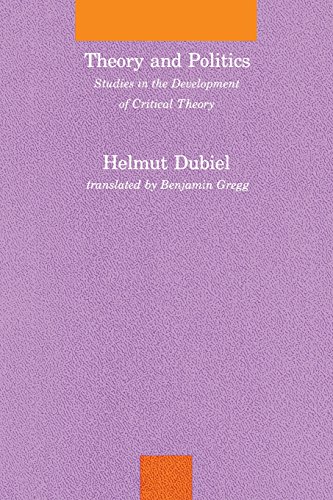 Theory and Politics: Studies in the Development of Critical Theory